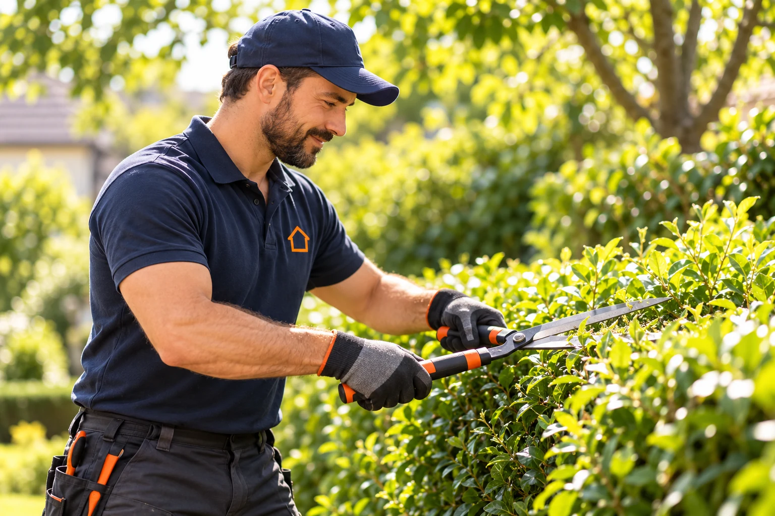 Gartenpflege – illustrative Serviceaufnahme